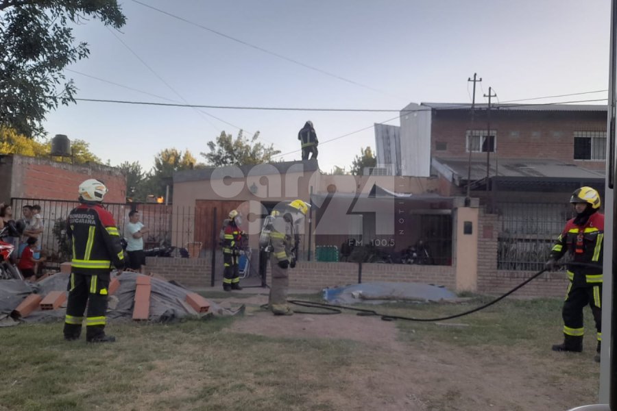 Incendio en calle Bermejo